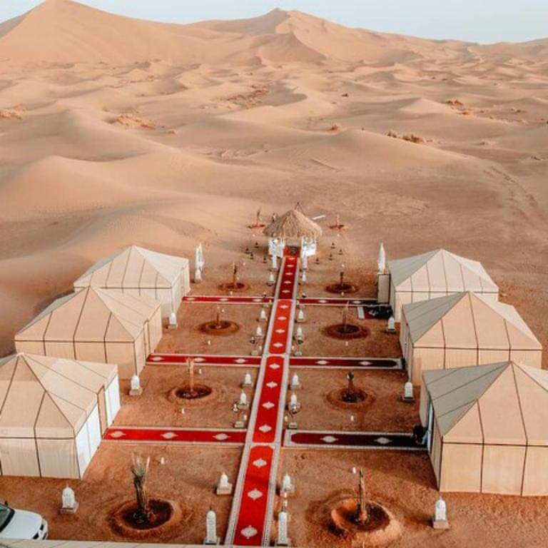 overnight in sahara desert