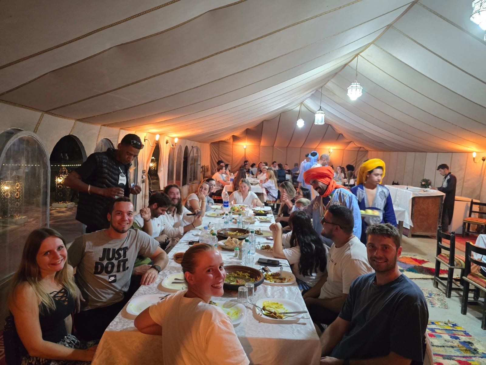 overnight in sahara desert