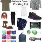 What should I pack for a trip to the Sahara Desert