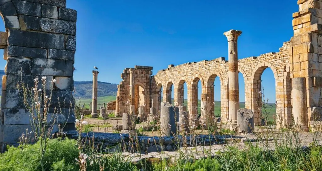 Volubilis is an exceptionally well-preserved Berber-Roman city